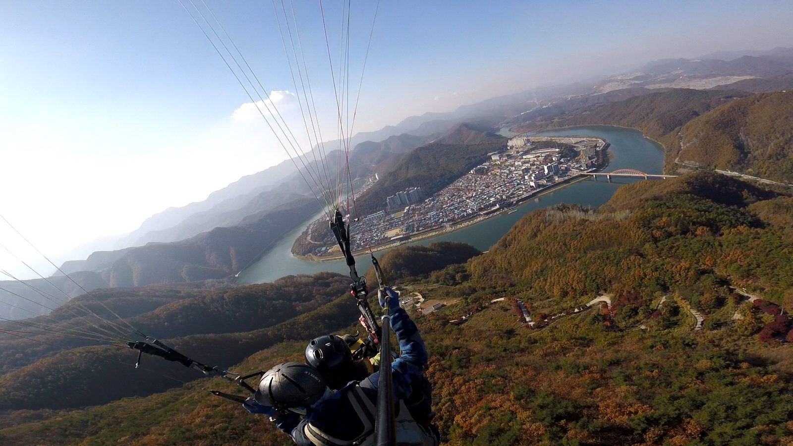 Danyang Paragliding Aerial View